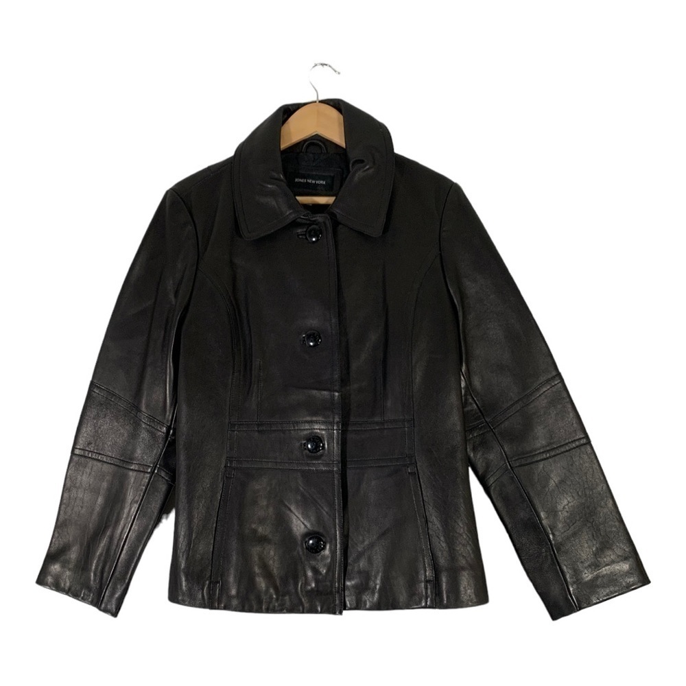 JONES Leather Jacket Size Large